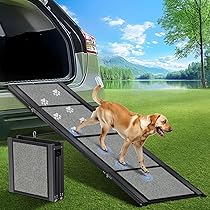 Pet Ramps For Large Dogs Pet Gear Tri-Fold Ramp Extra Wide 71