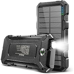 【最新型 18W急速充電 26800mAh】モバイルバッテリー LEDライト付き 大容量 2USB出力ポート ソーラーチャージャー ソーラー充電器 LCD残量表示 iPhone/Android/iPadなど対応 台風/災害/旅行/出張/アウトドアに大活躍 6ヶ月保証付き