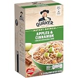 Quaker Instant Oatmeal Apple Cinnamon 10ct クエーカー インスタントオートミール [アップル シナモン] 10袋入り 430g [並行輸入品][海外直送品]