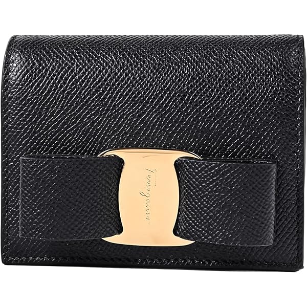 Amazon | FERRAGAMO フェラガモ 2つ折り財布 22D515 725300 NERO