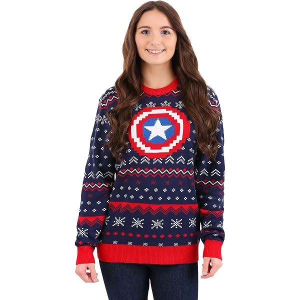 Marvel: Captain America Ugly Christmas Sweater Small Blue : Amazon.com.au:  Clothing, Shoes u0026 Accessories
