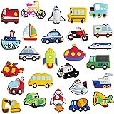 WISESTAR 冷蔵庫マグネット 26PCS 交通マグネット 磁石 磁気 ゴム 船 車 黒板 ホワイトボード キッチン 漫画 装飾 丈夫な玩具 ギフト オフィス 誕生日プレゼント 新年 クリスマス 6歳以上