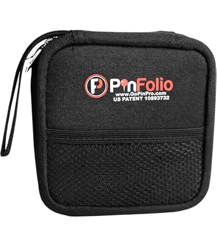 PinFolio ピンフォリオ　ミニ　ピンバッジ収納ケース　ポーチ　ピンバッグ Amazon.co.jp: PinFolio クラシックピンディスプレイバッグ、軽量