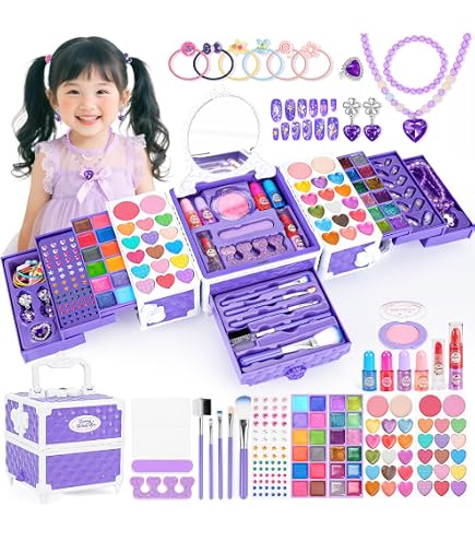 Amazon | 化ギフトボックス 子供の化粧品のおもちゃのセット、キッズ