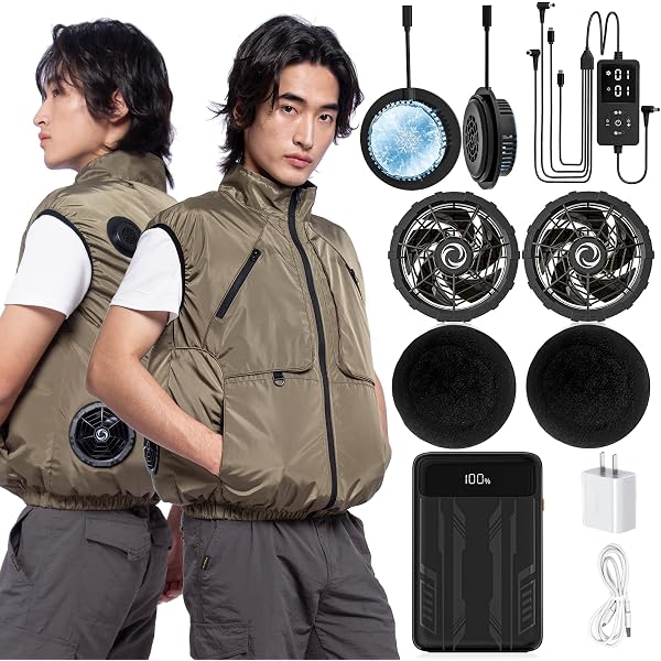 Amazon.co.jp: [Hon&Guan] 空調作業服用 バッテリー ファン付きウェア