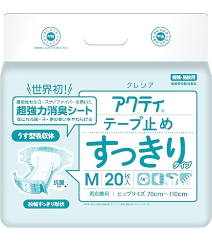 Amazon | 日本製紙クレシア アクティ寝たまま交換テープ止めL