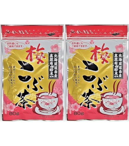 Amazon.co.jp: 北海道道南産まこんぶ 梅こぶ茶 52g×2袋 前島食品 梅