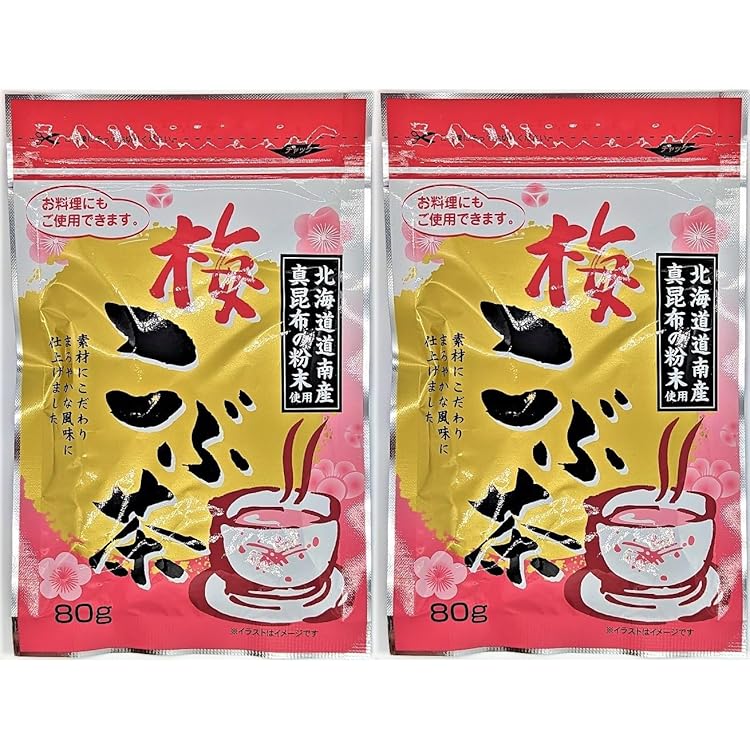 Amazon.co.jp: 北海道道南産まこんぶ 梅こぶ茶 52g×2袋 前島食品 梅