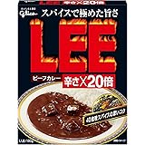 グリコ ビーフカレーLEE 辛さ×20倍 180g×10個(超辛/辛口/スパイス/常温保存/レトルト/リー)