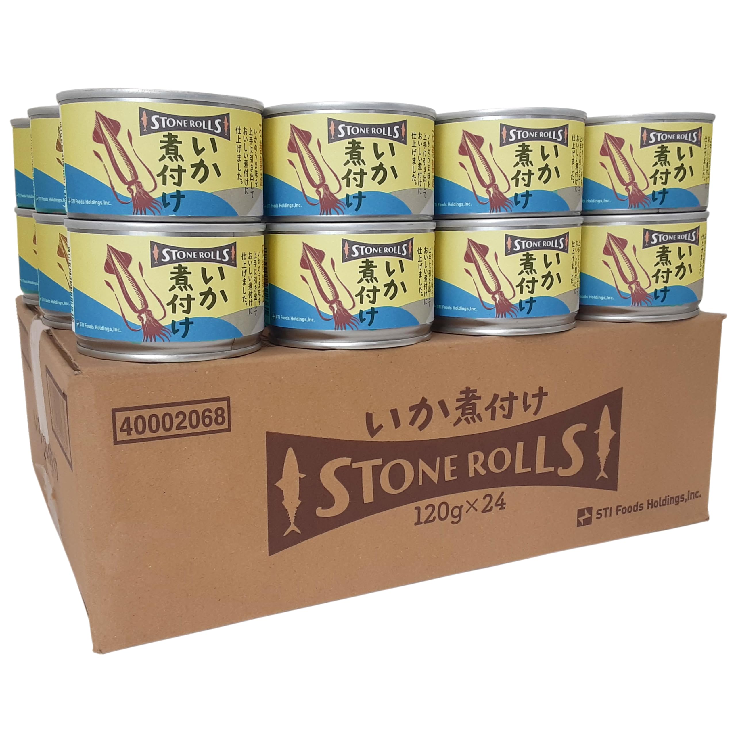 【56%OFF】【4,056円】 STONE ROLLS いか煮付け 120g×24缶 【送料無料】