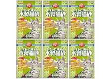 [Amazon限定ブランド] トイレに流せる木製猫砂 6.5L×6個 [ケース販売]