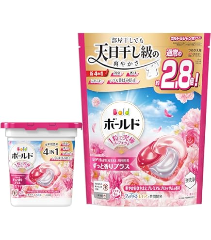ボールド　ジェルボール　92個入り　フラワーサボンの香り×5袋セット Amazon.co.jp: P&G ボールド ジェルボール 爽やかフレッシュフラワー