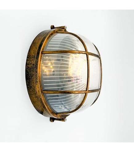 Amazon.co.jp : インダストリアル マリン ランプ ライト 壁付け