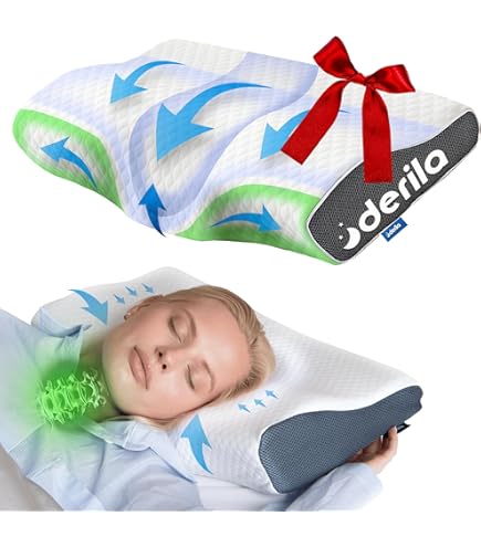 Amazon｜Derila Ergo 頚椎ネックピロー 睡眠用枕 輪郭形状記憶フォーム