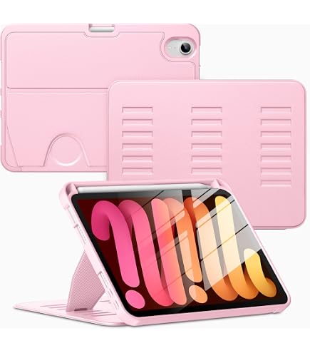 pitaka iPad mini 7/6 Case with Pencil Holder Magnetic Folio 2