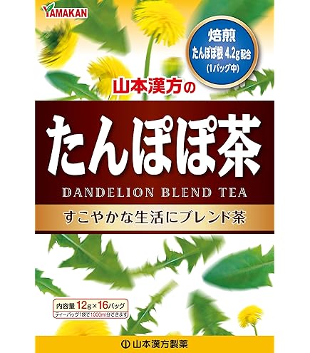 Amazon.co.jp: 山本漢方製薬 タンポポ茶100% 2gX20H : Food, Beverages