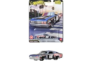 ホットウィール(Hot Wheels) ブールバード '69 フォード トリノ タラデガ 乗り物おもちゃ ミニカー 3歳から ブルー JHW28