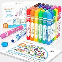 Amazon.co.jp: Shuttle Art ドットマーカー カラーペン 36色