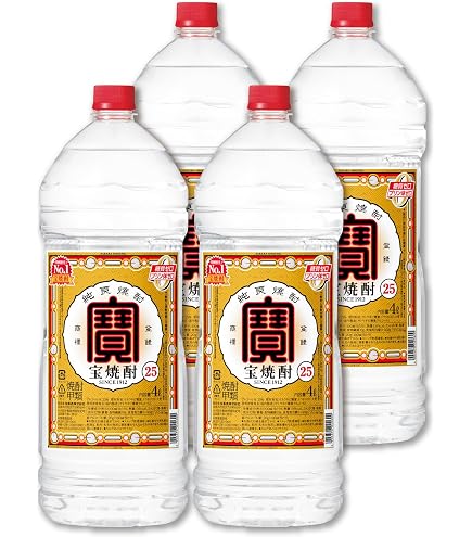 Amazon.co.jp: 宝酒造 宝焼酎 25% 4L エコペット : 食品・飲料・お酒