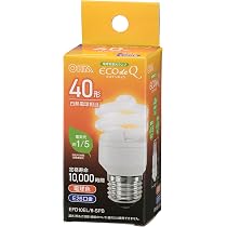Amazon.co.jp: オーム電機 電球形蛍光灯 スパイラル形 E26 40形相当
