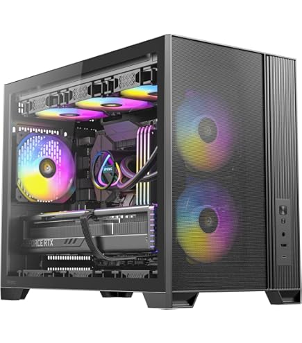 Antec P50 MicroATXケース Antec、デュアルチャンバー設計でMicroATX対応キューブ型PCケース PCケース(自作PC用)
