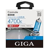 カーメイト 車用 ハロゲン ヘッドライト GIGA イエローパワー HB3/HB4共通 2300K BD635