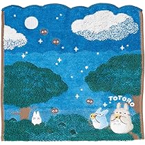 Amazon｜丸眞 ジブリ ミニ ハンドタオル となりのトトロ 綿100