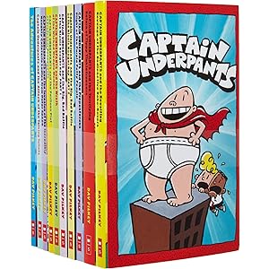 Captain Underpants: 10 Book Set