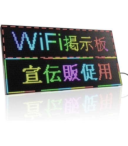 Amazon | 電光掲示板LEDフルカラー看板 P4RGBLEDボード 販促 宣伝店舗