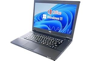 【整備済み品】NEC等 ノートPC VK23等/15.6型/Win 11 Pro/MS Office H&B 2019/Core i3-6100U以上/wajunのWIFI/Bluetooth/HDMI/DVD/4GB/128GB SSD