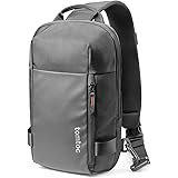 tomtoc Compact EDC Sling Bag, Minimalist Chest Shoulder Crossbody Bag for Nintendo Switch OLED, 11-inch iPad Pro with Keyboar