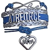 Airforce Mom Bracelet Proud Airforce Mom Charm Bracelet - Makes Perfect Mom Gifts