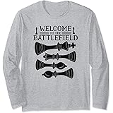 Amazon バトルフィールドへようこそ 面白いチェスの名言 ユーモアの格言 Tシャツ Tシャツ カットソー 通販