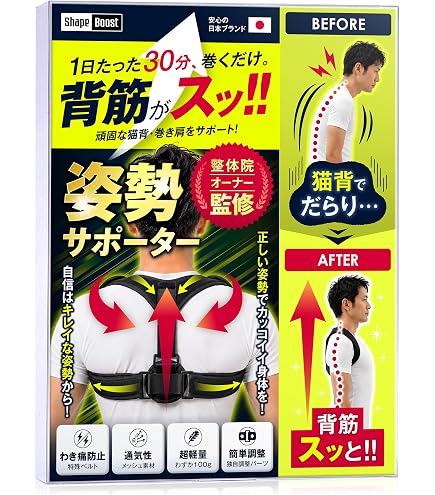 Amazon.co.jp: Hydas 背筋矯正ベルト アウトラスト 温度調整 HS-05