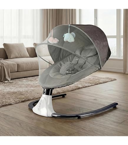 Amazon | Feemom ベビーバウンサー スウィング ロッキングチェア 電動