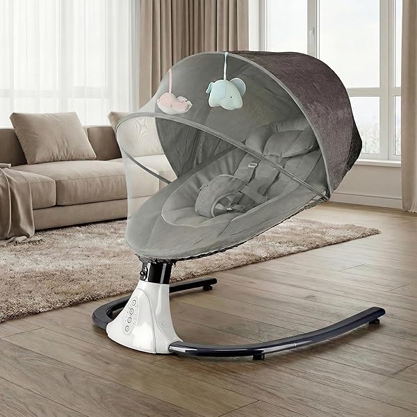 Amazon | 電動バウンサーオートスウィング ゆりかご 0～24ヶ月