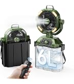 Amazon | 【Amazon 限定ブランド】キャンプ 扇風機 ミストファン