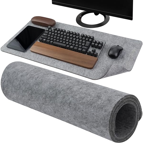 Amazon | GROVEMADE グローブメイド ウール デスクマット デスクパッド 