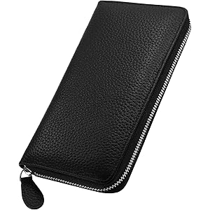 [HAFOS] 財布 レディース 長財布 本革 YKK製 トップレザー セパレート型 小銭入れ 大容量 粧箱付き