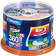 ‎バーベイタム(Verbatim) Verbatim バーベイタム 1回録画用 ブルーレイディスク BD-R 50GB 50枚 ホワイトプリンタブル 片面2層 1-6倍速 VBR260RP50SV1