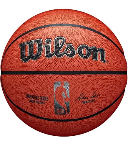 Amazon | Wilson NBA 公式ゲームボール 室内 レザー サイズ 7 ブラウン