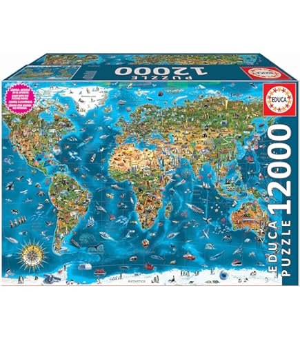 Educa - Dreamtown - 8000 Piece Jigsaw Puzzle - Puzzle Glue