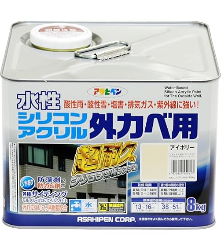 Amazon | 水性セラミシリコン 4kg 艶消し 淡彩色 SR-409 エスケー化研