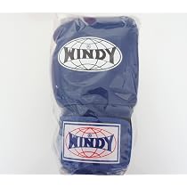 Amazon.co.jp: WINDY ウインディ 本革製キックボクシング グローブ 青 