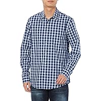 [Amazon Essentials] ポプリンシャツ スリムフィット 長袖 メンズ