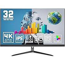 Amazon.co.jp: 4K モニター 32インチ IPS ディスプレイ スピーカー内蔵