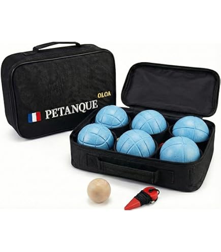 Amazon | ペタンク ボール (ブール) シルバー 6個セット(3種類x2個