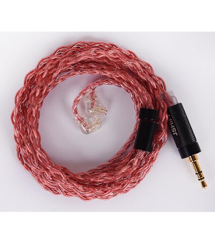 Amazon | 【BIGMANGO-Zebra】2pin4.4mm銀メッキケーブル 4芯リケーブル