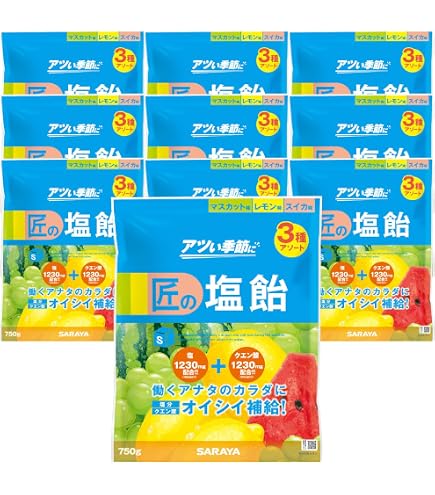 Amazon.co.jp: サラヤ 【3個セット】 匠の塩タブレット うましゅわ