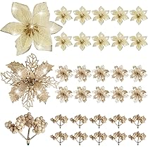 Amazon.co.jp: Blooming Paradise クリスマスツリー飾り 人工花